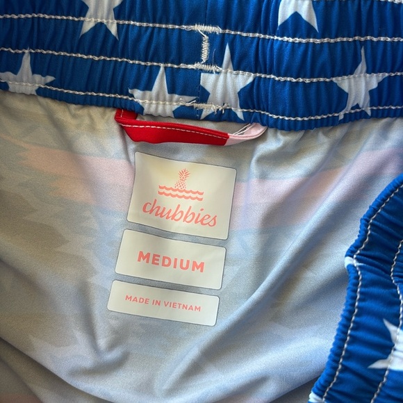 NWOT Chubbies men’s patriotic swim trunks size Medium - Picture 2 of 5